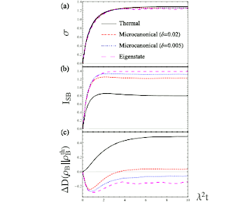 Ensemble dependence of information-theoretic contributions to the entropy production